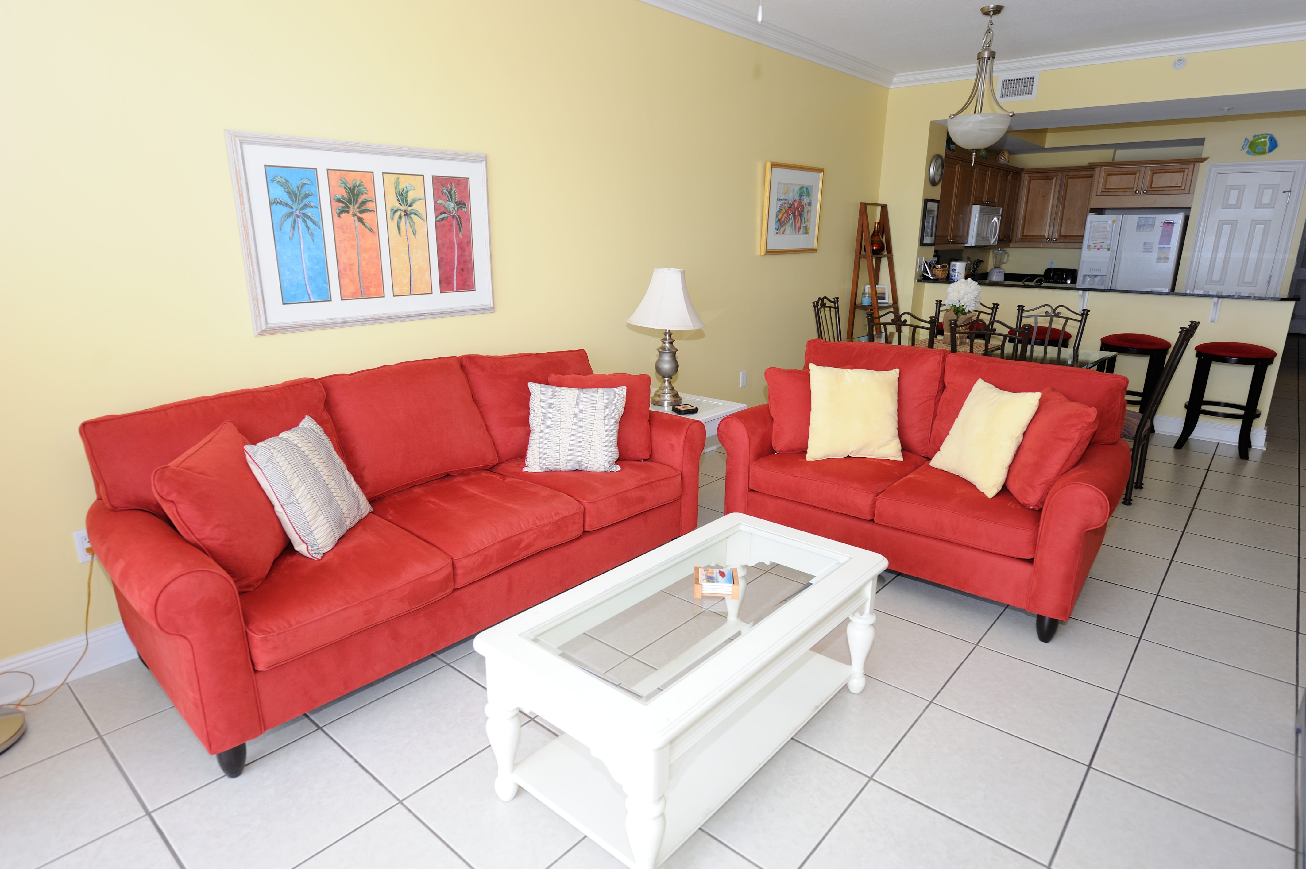 Living Room, Dining Room and Kitchen